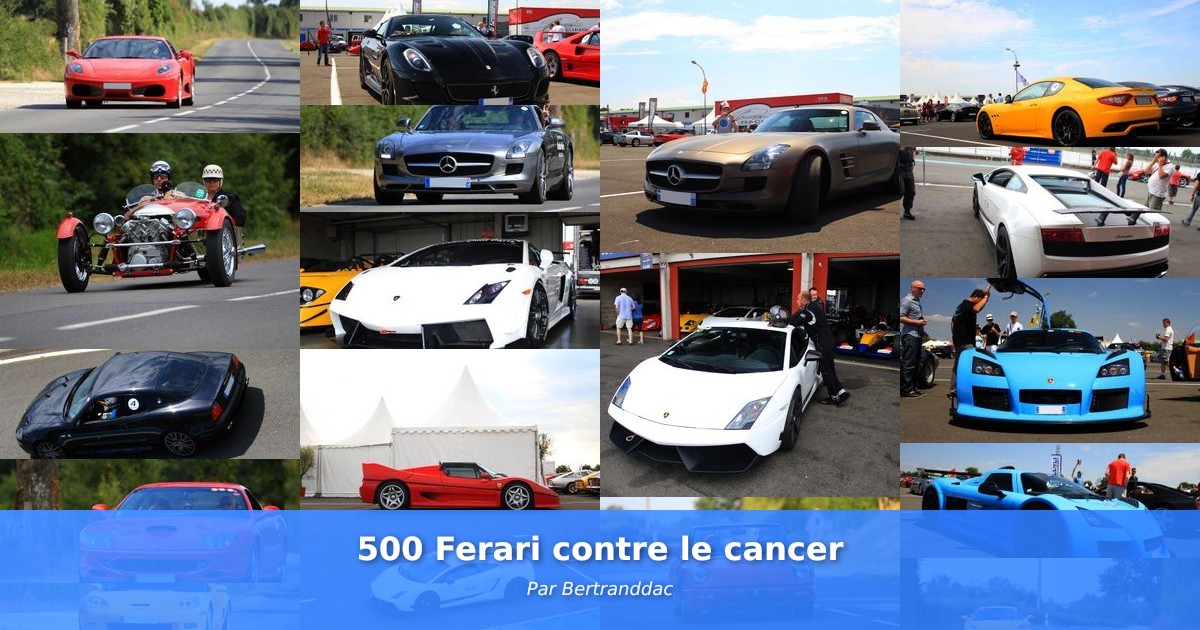 500 Ferari contre le cancer - Galerie de Bertranddac